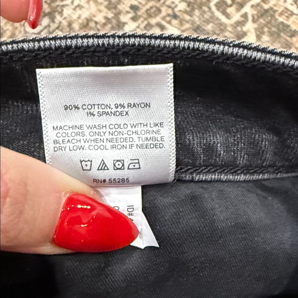 Express Black Denim Pencil Skirt - Picture 5 of 8